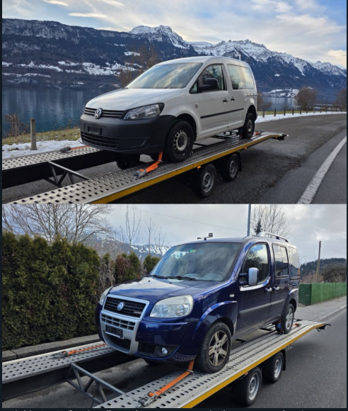 Fahrzeugtransport Aargau – Sofia Automobile Abschleppwagen Einsatz